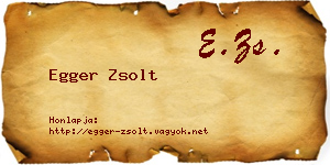 Egger Zsolt névjegykártya